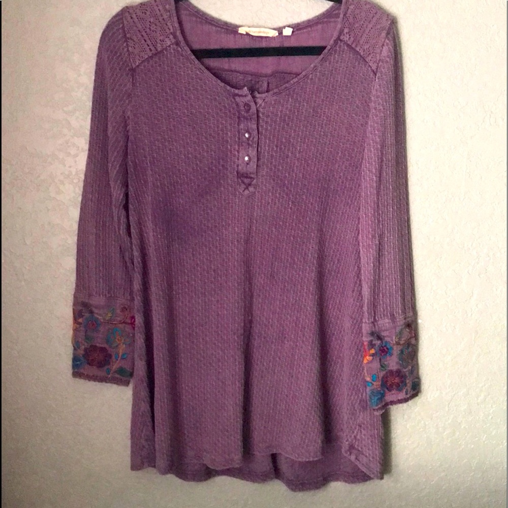 SOFT SURROUNDINGS purple casual dress